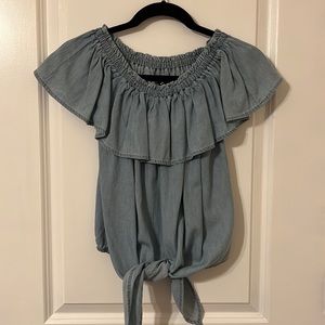 Express denim colored blouse. Size: small